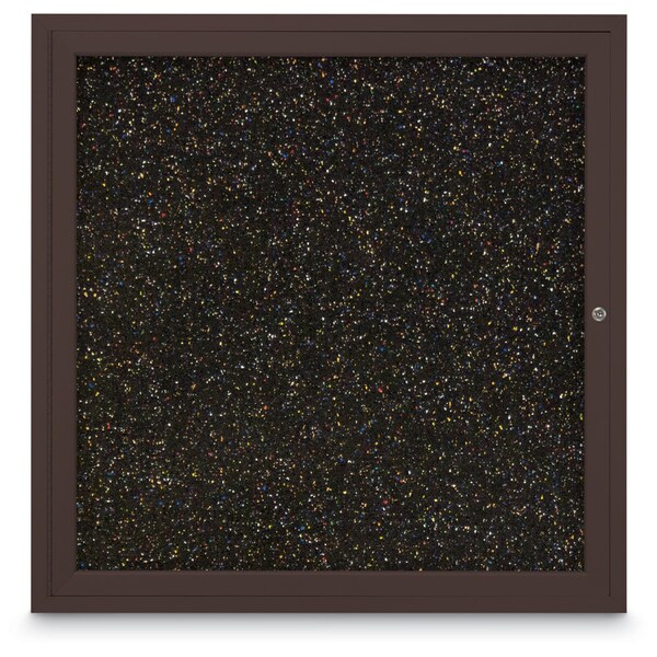 Sliding Door Indoor Enclosed Corkboard, 7